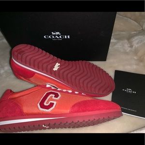 Scarlet coach sneakers